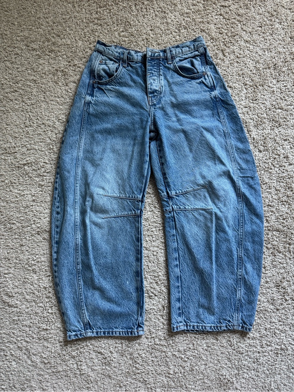 We The Free Relaxed Panel Jeans in Light Blue